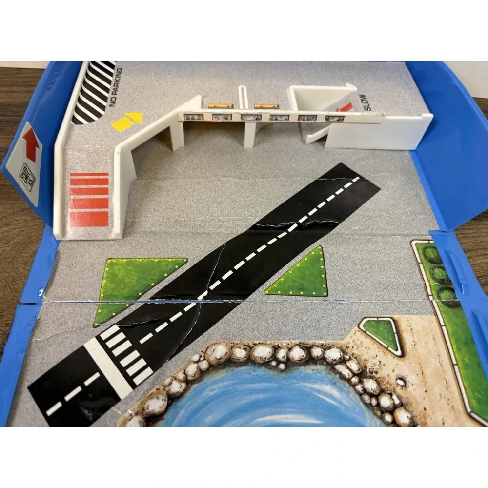 Vintage Micro Machines Marina Airport Playset Bridge Sign Building